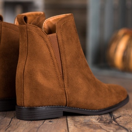 SHELOVET Botas de cowboy confortáveis castanho 1