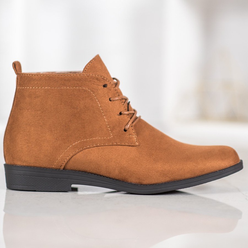 Goodin Botas de camurça confortáveis marrom 2