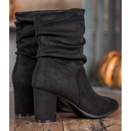 Super Mode Botas de salto alto de salto alto preto 1