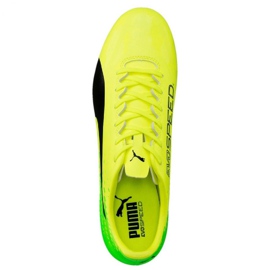 Chuteira Puma Evo Velocidade 17,4 Fg M 104017 01 multicolorido amarelo 1