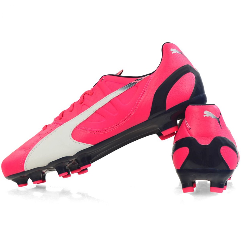 Chuteira Puma Evo Speed ​​3.3 Fg M 103014 03 rosa rosa 2