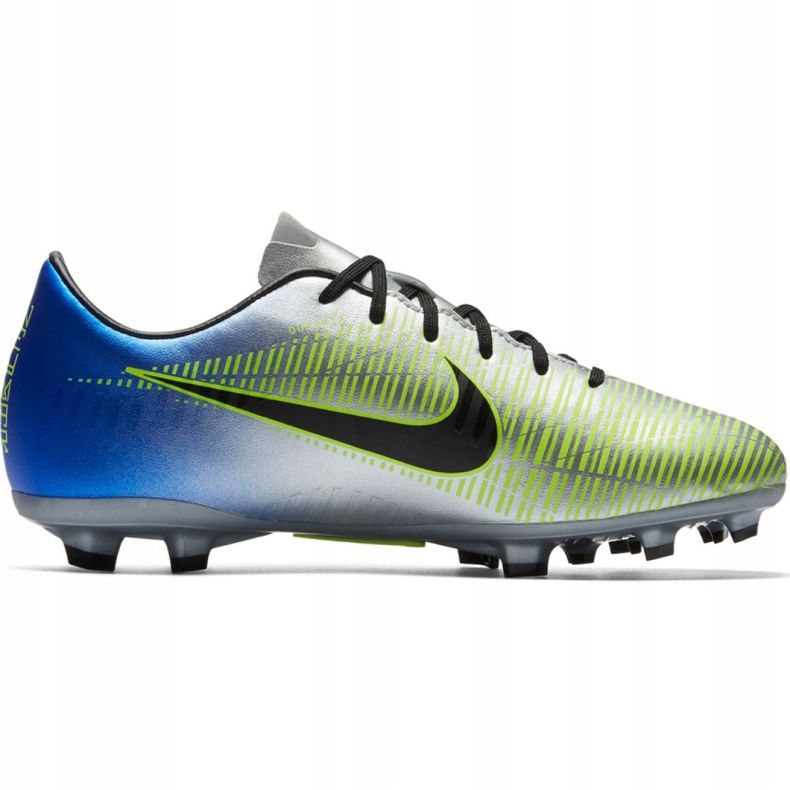 Chuteiras Nike Mercurial Victory 6 Neymar Fg Jr 921488-407 cinza prata 2