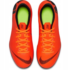 Chuteiras Nike Mercurial Vapor 12 Club Mg Jr AH7350-810 laranja laranja 1
