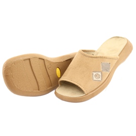 Sapatos femininos Befado pu 442D186 castanho 4