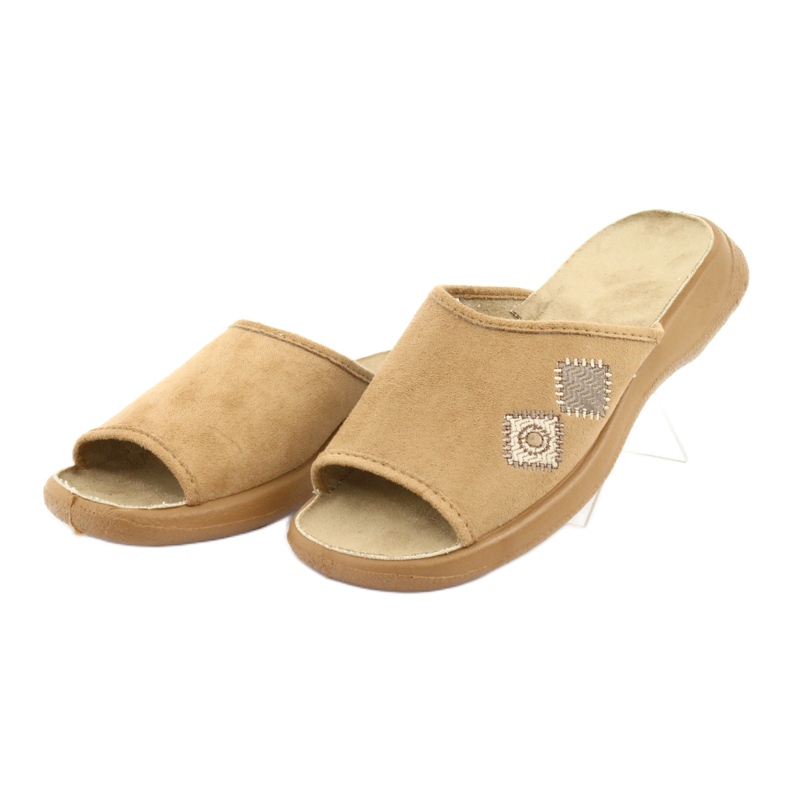 Sapatos femininos Befado pu 442D186 marrom 3