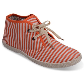 Botas Tênis com Sola Palha 2607 Laranja 2