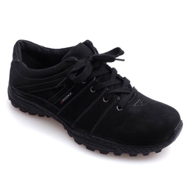 Botas de caminhada em couro nat 6144 preto 1