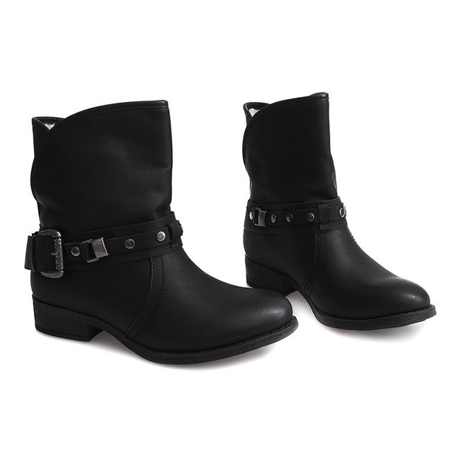 Botas pretas com isolamento preto 1 Botas pretas com isolamento preto 1