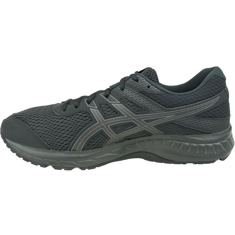 Tênis de corrida Asics Gel-Contend 6 M 1011A667-002 preto cinza 1