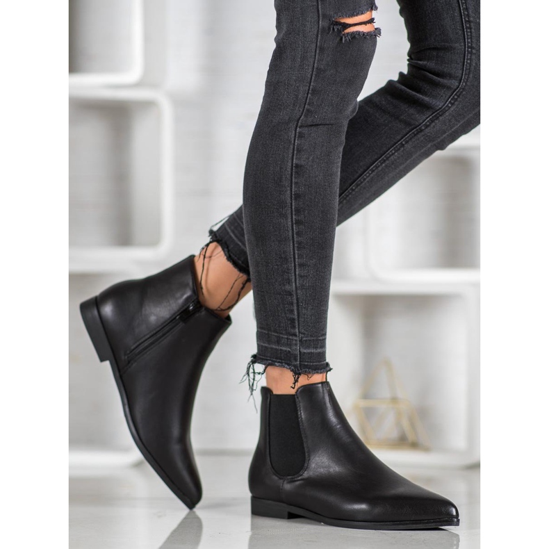 Marquiz Black Booties In Spitz preto 1 Marquiz Black Booties In Spitz preto 1