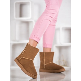 Lucky Shoes Botas de camelo para neve castanho 2