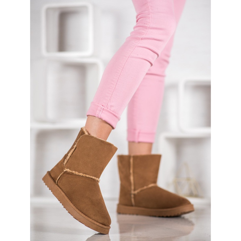 Lucky Shoes Botas de camelo para neve castanho 2