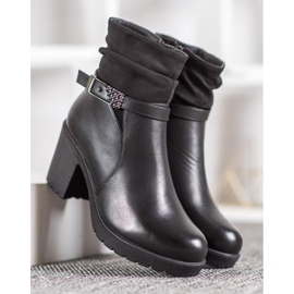 SHELOVET Botas Pretas Com Fivela preto 2