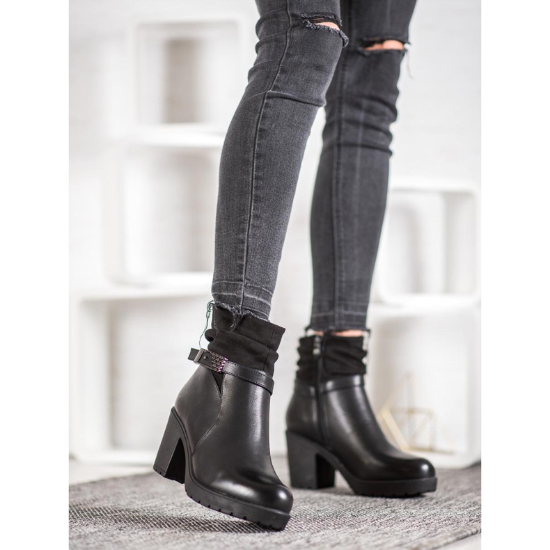 SHELOVET Botas Pretas Com Fivela preto 1