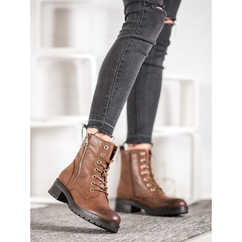 SDS Botas marrons confortáveis castanho 1