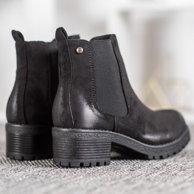 Goodin Botas deslizantes botas Jodhpur preto 1