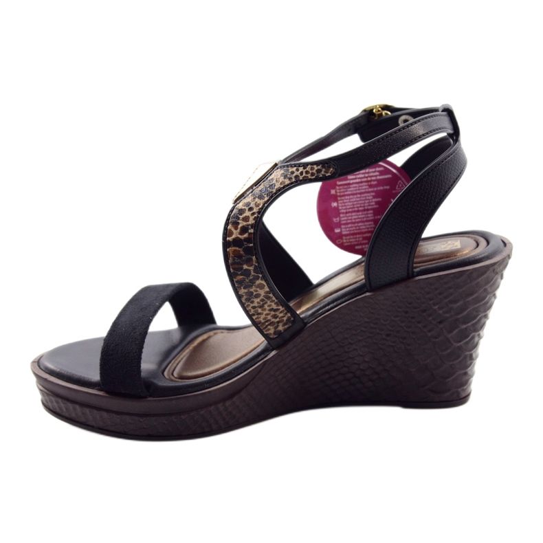 Ipanema Sandálias de cunha de mulher Grendha 81407 preto marrom 2