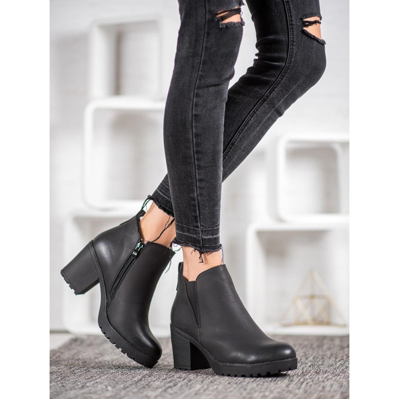 J. Star Botas de salto alto preto 2