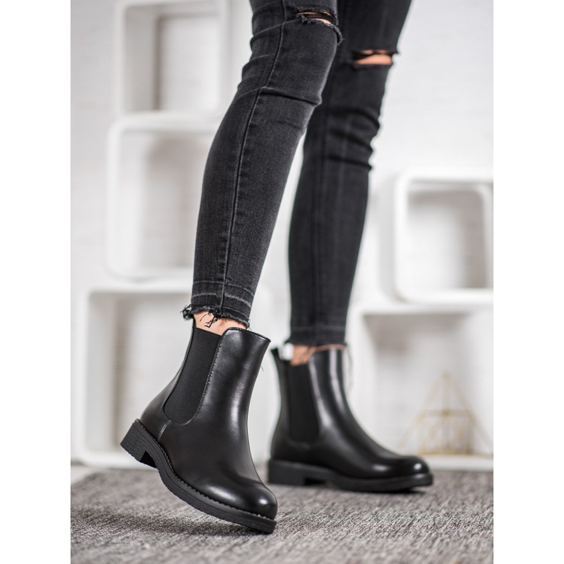 SHELOVET Botas com elástico preto 1
