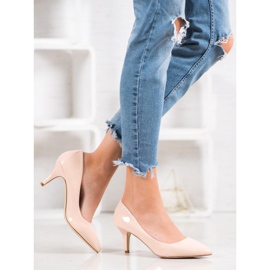 Small Swan Bombas envernizadas confortáveis rosa 1