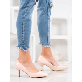 Small Swan Bombas envernizadas confortáveis rosa 2