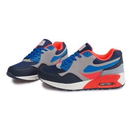 Tênis B308A-1 cinza azul marinho multicolorido 1