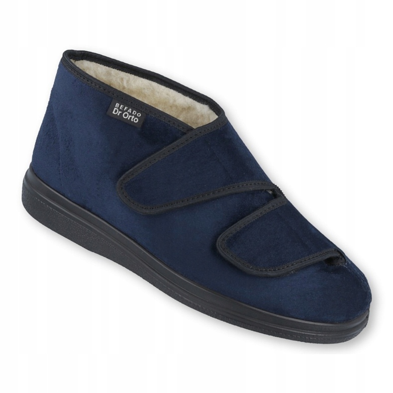 Sapatos femininos Befado pu 986D010 azul marinho 1