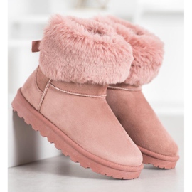 SHELOVET Mukluki Com Pele rosa 2 SHELOVET Mukluki Com Pele rosa 2