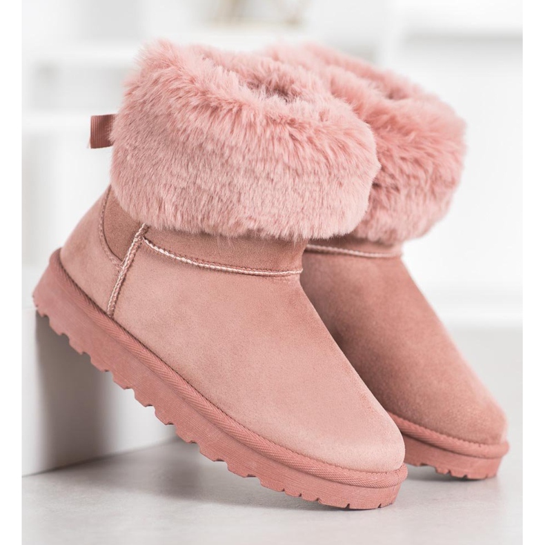 SHELOVET Mukluki Com Pele rosa 2 SHELOVET Mukluki Com Pele rosa 2
