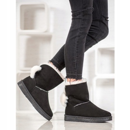 Bella Paris Botas de neve com pompons preto 1 Bella Paris Botas de neve com pompons preto 1