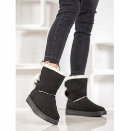 Bella Paris Botas de neve com pompons preto 2 Bella Paris Botas de neve com pompons preto 2
