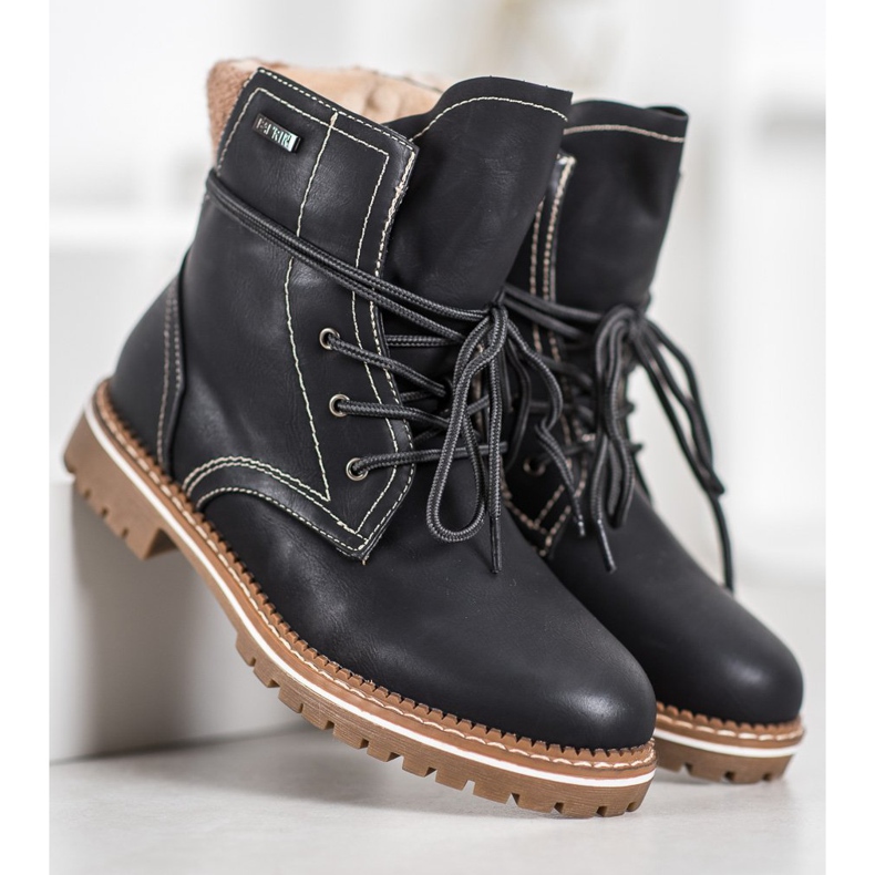 SDS Botas amarradas com isolamento preto 2