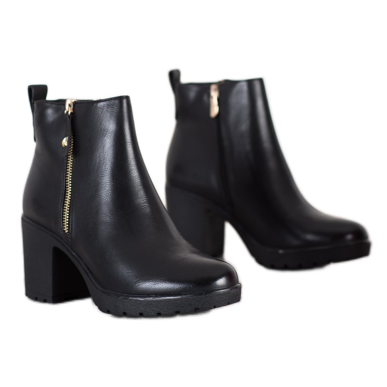 Bella Paris Botas confortáveis ​​com isolamento preto 1
