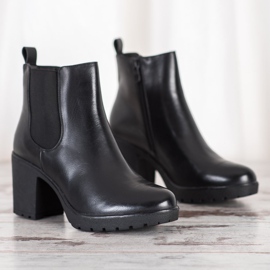 Bella Paris Botas quentes de salto alto preto 2