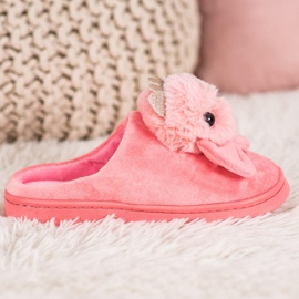SHELOVET Chinelos com laço rosa 2