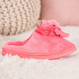 SHELOVET Chinelos com laço rosa 2
