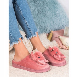 SHELOVET Chinelos com laço rosa 1