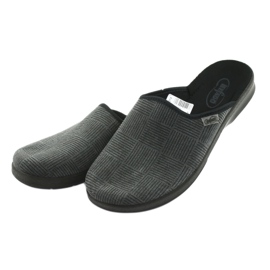 Sapatos masculinos Befado pu 548M014 preto cinza 3