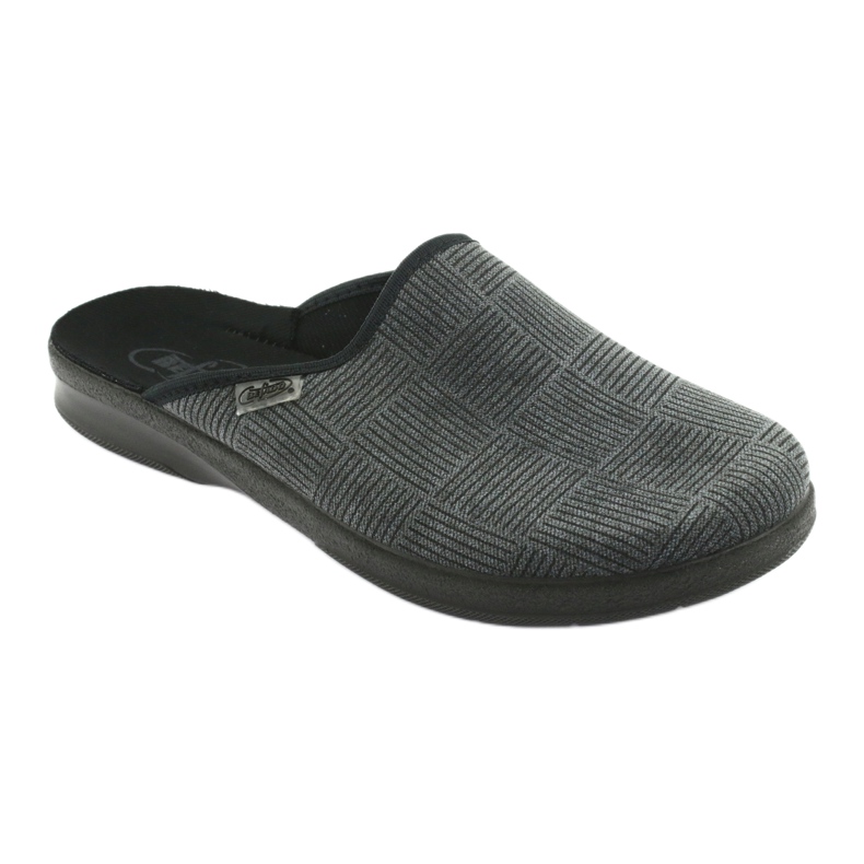 Sapatos masculinos Befado pu 548M014 preto cinza 1