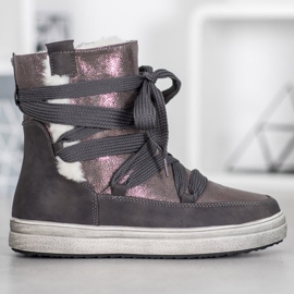 SDS Botas de neve quentes cinza 2