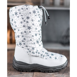 SHELOVET Botas de neve quentes branco 2