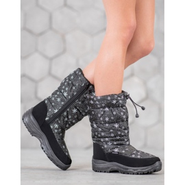 SHELOVET Botas de neve quentes preto 1