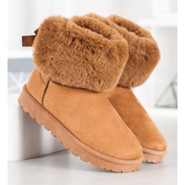 SHELOVET Mukluki Com Pele castanho 2