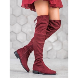 Seastar Botas rasas de camurça vermelho 1 Seastar Botas rasas de camurça vermelho 1