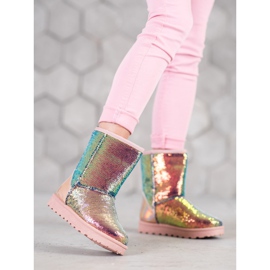 SHELOVET Mukluki com lantejoulas multicolorido 2