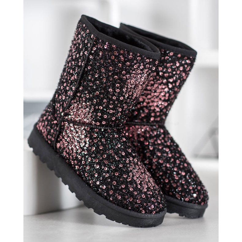 SHELOVET Mukluki quente com lantejoulas multicolorido 2