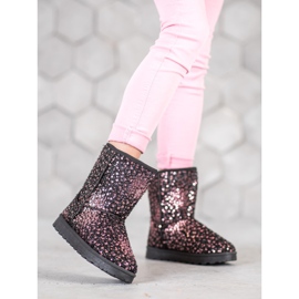 SHELOVET Mukluki quente com lantejoulas multicolorido 1