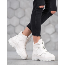 Bona Botas lindas brancas branco 1