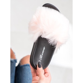 SHELOVET Chinelos elegantes rosa 1