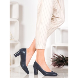 Sergio Leone Bombas Confortáveis ​​Azul Marinho 1